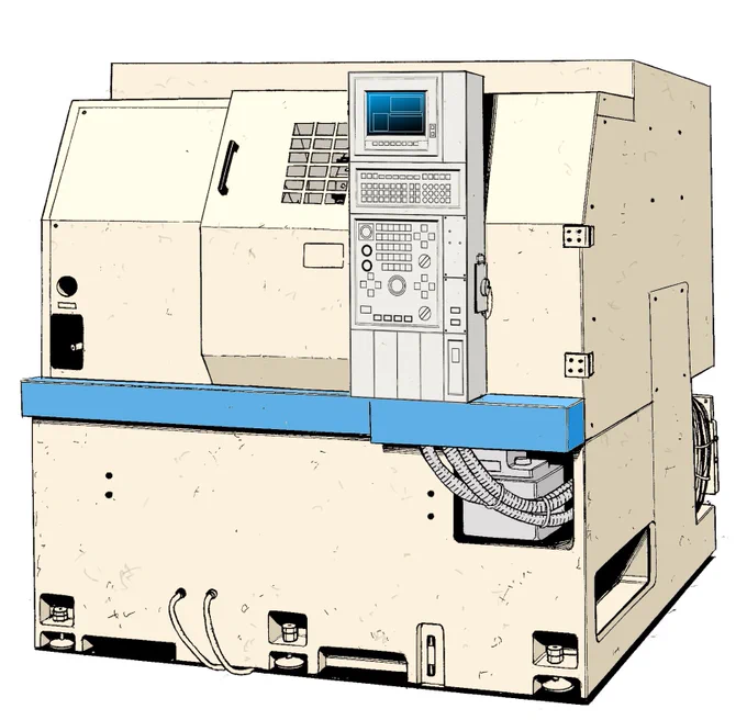 NC旋盤やマシニングセンタ、ワイヤー放電加工機など、
NC工作機械もいろいろ出てきて(とくに東京編)
NC工作機械が、一般の人にも「なんとなくわかる」と評判の
製造業漫画のパイオニア・ナッちゃん、ナッちゃん東京編、
全巻・電子書籍販売中!
https://t.co/sTXIKPyg8A 