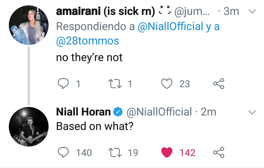 NiallArgentina's tweet photo. Fan: "Niall, cariño, por qué etiquetas m * dest"
Niall: "Porque son increíbles ¿por qué?"
Fan: "No, no lo son"
Niall: "¿Basado en qué?" https://t.co/gYrF8530dl