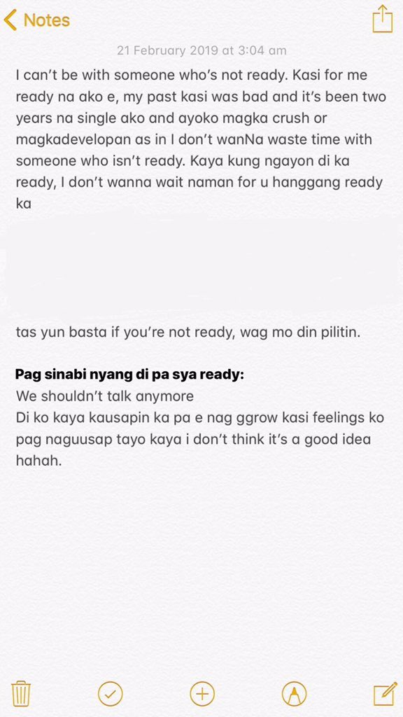 37 Dito yung sinasabi niya na may ieexplain siya saakin nakalagay pa talaga sa notes para hindi niya daw makalimutan sasabihin niya 