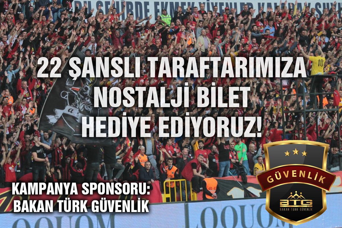 Bu twiti RT Yapan ve <a href="/222haber/">222haber</a> hesabını takip eden 22 talihli Eskişehirspor taraftarına Eskişehirspor - Konyaspor maçı için Maraton tribünü bileti hediye ediyoruz. Katılım Cuma 21.00'de sona erecek. Kazananlar çekilişle belirlenip Cuma 22.00'de açıklanacaktır. Bol şanslar...