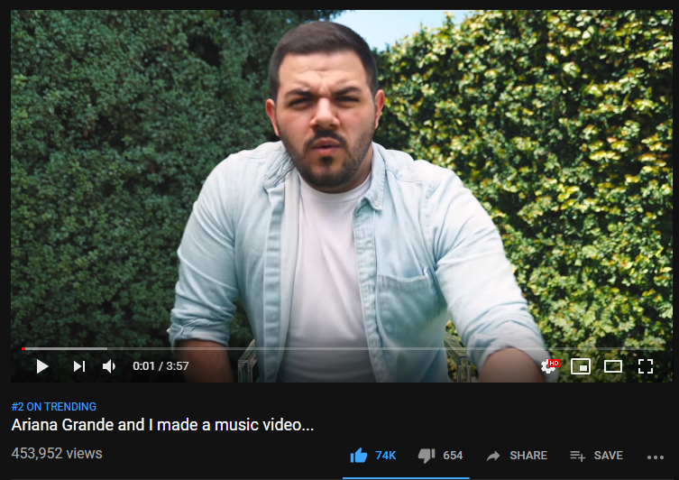 Wow. I'm truly speechless.

The music video is trending in both the US and the UK...
#9 in the US
#2 in the UK

RT and WATCH! THANK YOU! 
youtube.com/watch?v=HPr5rZ…