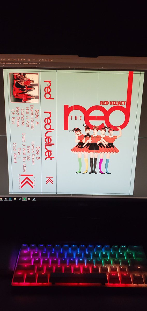 KPOPCassettes's tweet photo. Some other custom cassette jcards I've been working on. Not everything is final, everything still needs to be approve by the purchaser to make sure they get exactly what they want 👍 #kpopcassettes #leehi #fx4walls #GirlsGeneration12thAnniversary #RedVelvet https://t.co/ma5UAOA1IM