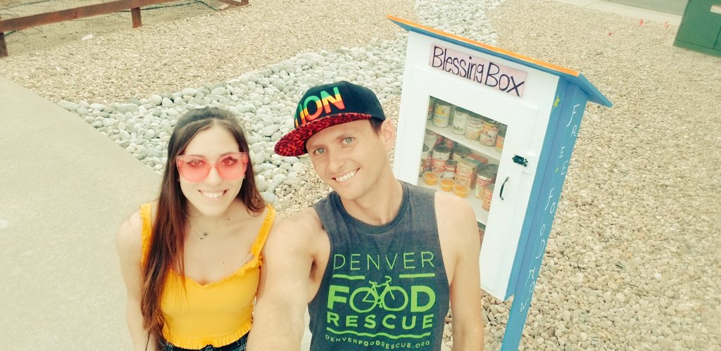 HeathRost's tweet photo. We added the flames, moon n stars and the 'blessing box' sign today at @ArvadaFire Staion 5! #freefoodnow #arvada #arvadablessingboxes @ArvadaPress @pantry_little https://t.co/OaxRiPW0CC