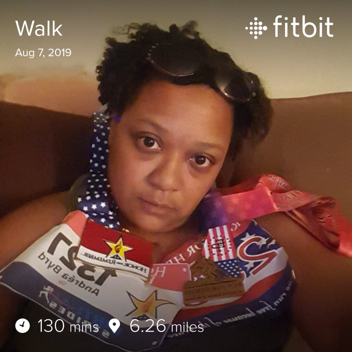 EyezNSmilez's tweet image. #FitBit #HonorAndRemember #VirtualStrides #FlexItPink #RunForHeroes Again I am behind with my virtual walks but I knocked out 2-5ks in 2 hours and 2 minutes. #TrueStory Guess who's tired!