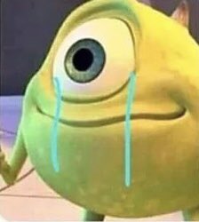 curledbitch's tweet photo. i wonder how mike wazowski cries https://t.co/jas2eeZ6pC