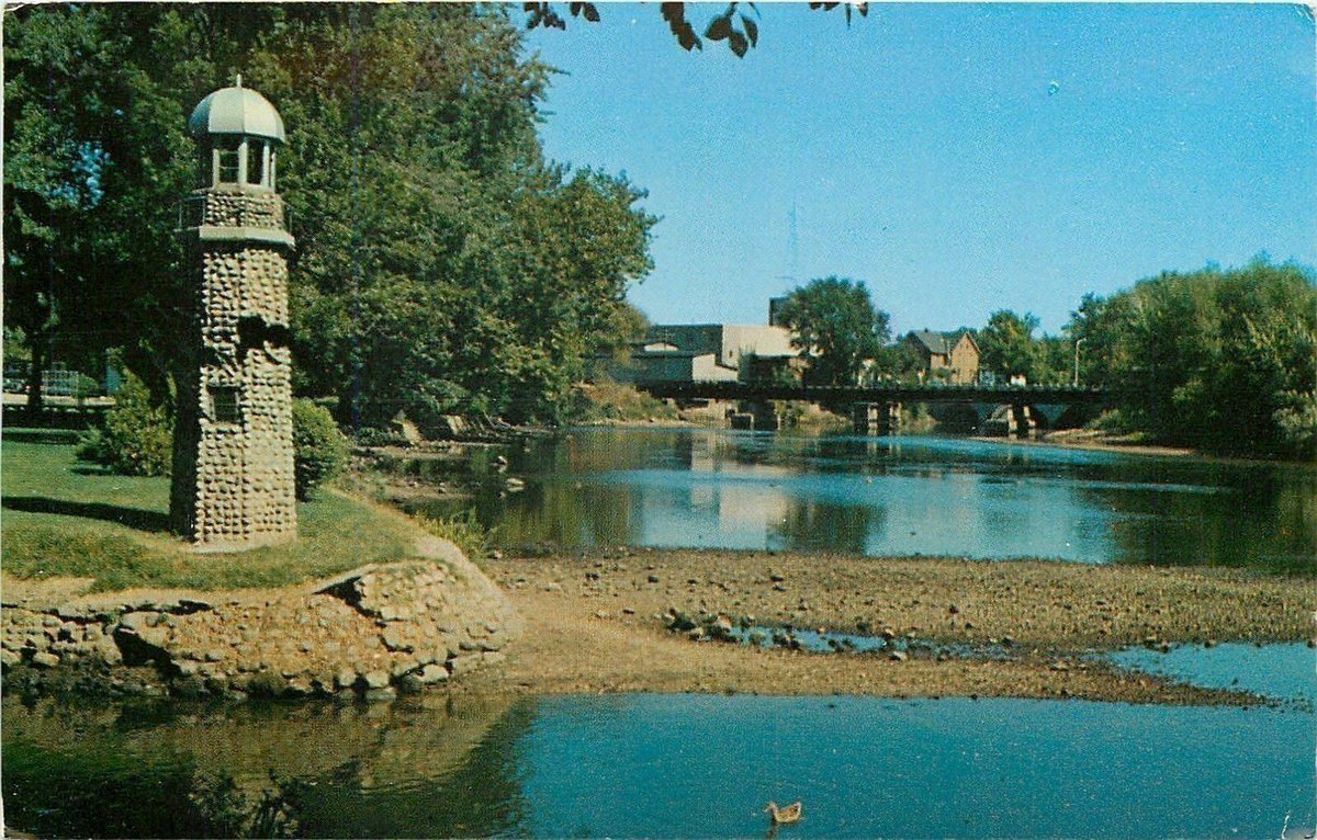 Michigan's Past on Twitter "Small lighthouse at Scidmore Park in Three