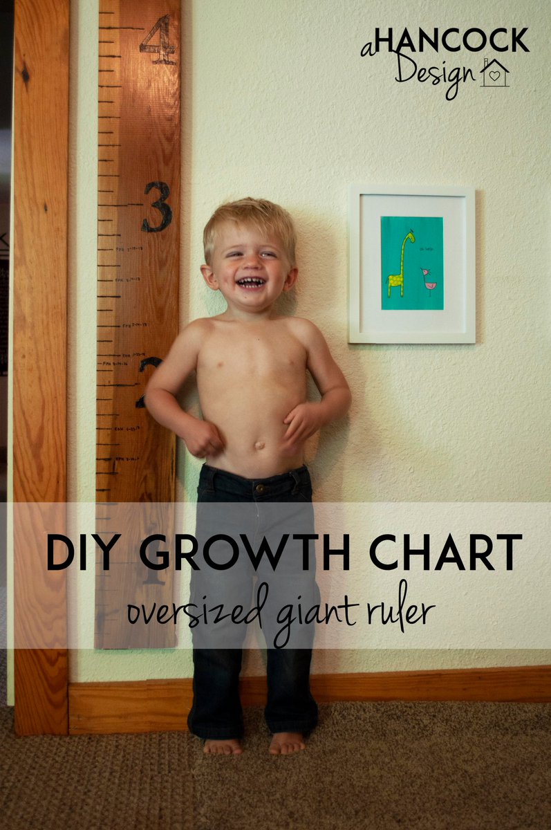 aHancockDesign's tweet photo. New blog post! See how I made a giant ruler to use as a movable growth chart to measure my kids' heights as they grow. https://t.co/swQsvZOh9M https://t.co/9ufshiEH5n