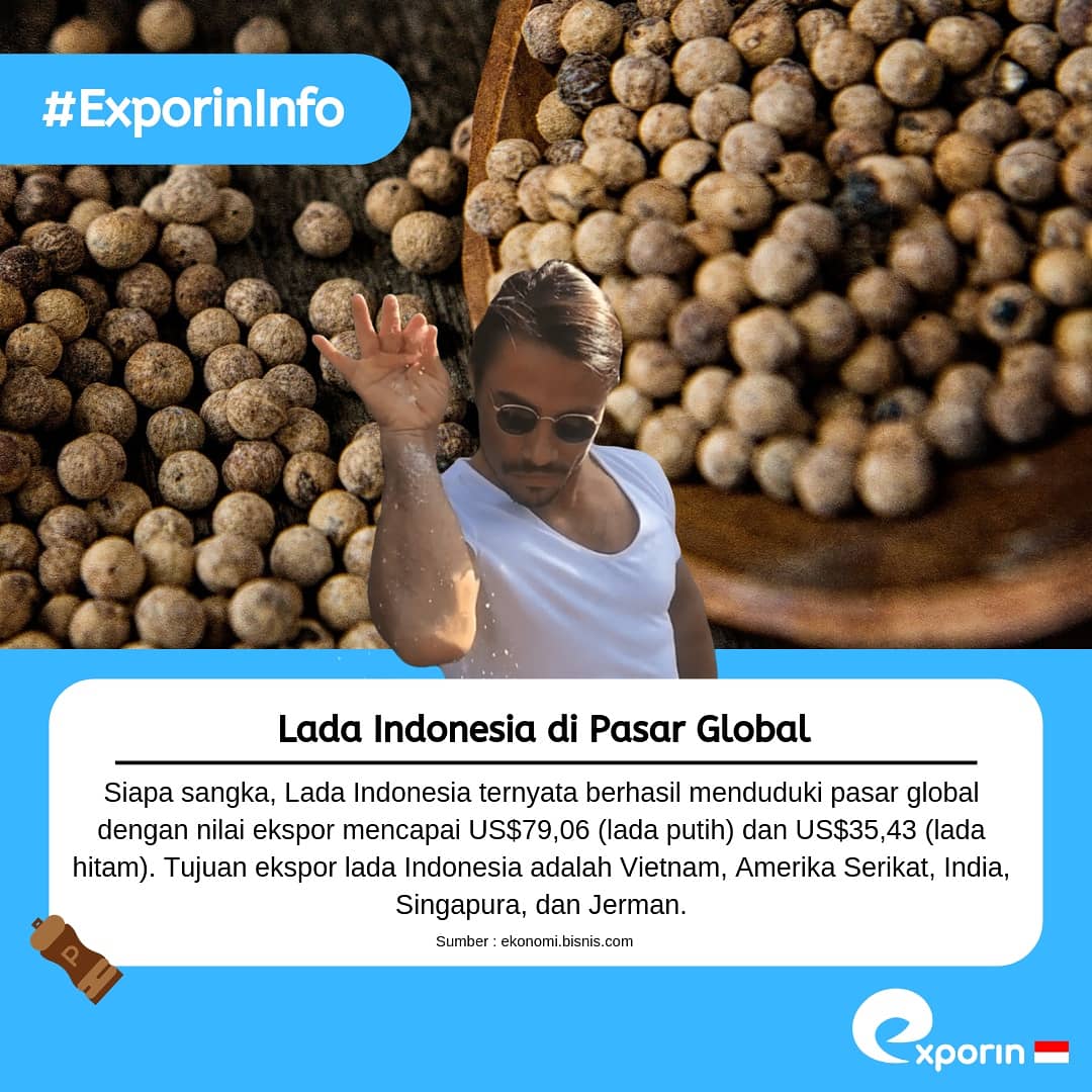 exporin's tweet photo. Hai sobat exin!
Indonesia sudah sejak zaman kerajaan dikenal akan rempah-rempahnya. Jalur Sutera sebagai perdagangan utama dunia  Padahal, sutera hanya salah satu komoditas, dan justru rempah-rempah yang menjadi komoditas utama dalam jalur perdagangan tersebut. #ExporinInfo https://t.co/sc6Mszs7yZ