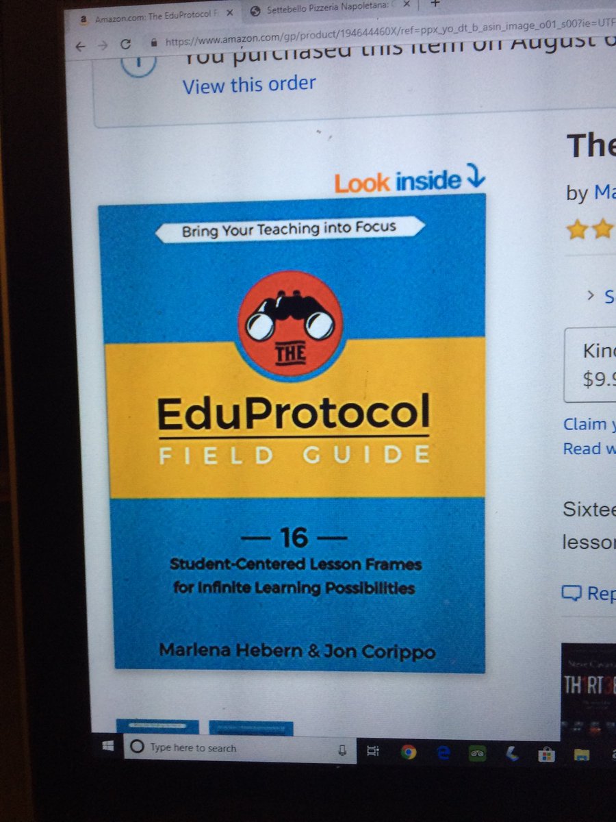 I am finally buying the official book.  Also buying a class set of stylus to make it easier to do a #sketchandtell and student screencastify.      Can’t wait to use #EduProtocol this year    #cuerockstar #inspiration