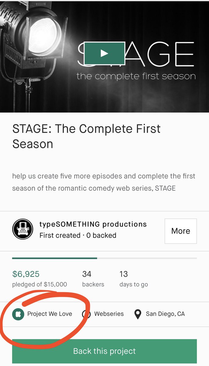 davegute's tweet photo. 🤯🤯🤯

WOW!! We’re officially a “project we love” on Kickstarter! This means we’re featured on the site and our odds of hitting our goal have just gone up!!

Don’t miss out! Click here and join the STAGE back family today ➡️ https://t.co/ZKF1gDFN7M

#back #retweet @OKBJGM https://t.co/VKsmrdC2TR