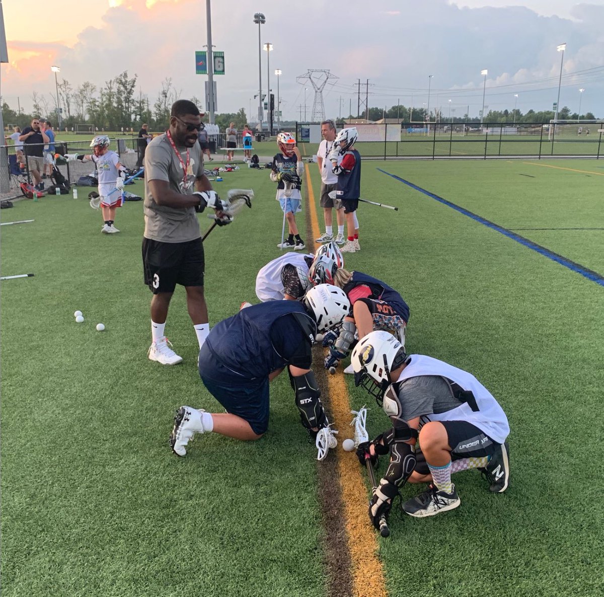 Some pictures from the second night of Trojan 40 Lax camp.