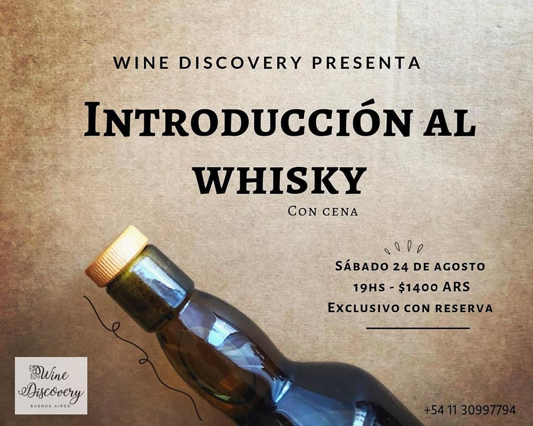 Cata de Whisky con Cena. 

Conocer al Mundo de Whisky! 

.
#whisky #whiskey #tasting #taller #cata #malt #scotch #BuenosAires