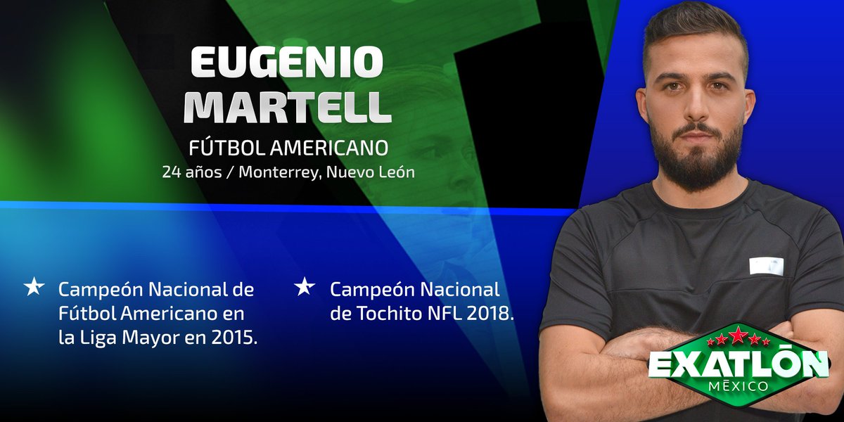 ExatlonMx's tweet photo. ¿Quieres saber quién es @kenomartell? 🤔 Este gran jugador de fútbol americano dejará todo como contendiente para superar cada prueba. Descubre más sobre él dando click aquí. 👉🏻 https://t.co/vrFk1V2Wks 🔵💪🏻 https://t.co/uDeDXcLCrx