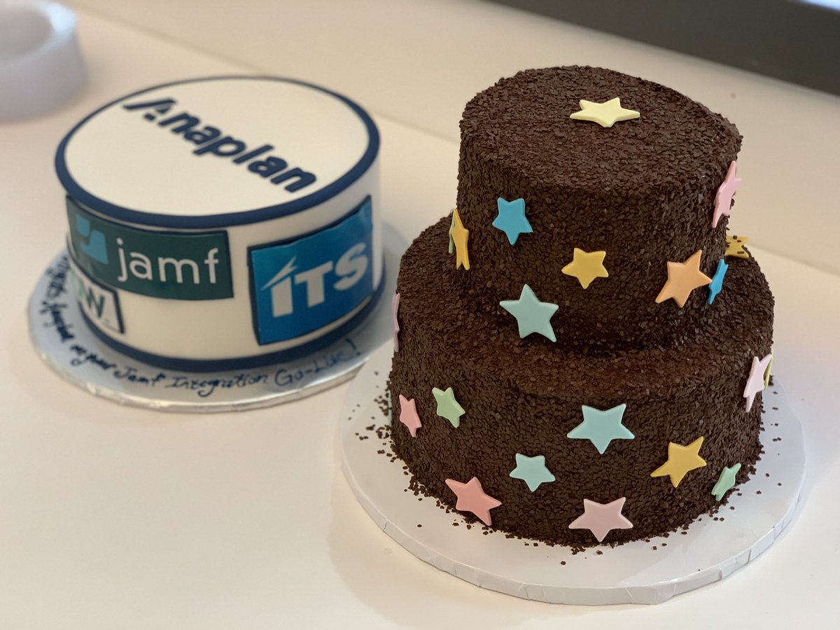 asing_chris's tweet photo. A tradition that never gets old - go-live cake days!  Special thanks to Adam Flagg, Michael Prouty in Enetetorise Service Management and ITS who’ve been a truly fantastic partner to work with on the JAMF ITAM integration for Servicenow. #anaplanlove https://t.co/g9pl9yCp8s
