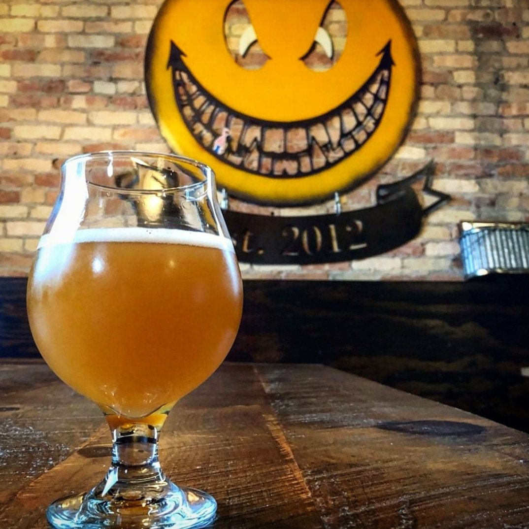 Now on tap: Strawberry Rhubarb Belgian Tripel 😋🍓

P.S. Thanks to #AforEffortFurnishing for this awesome new sign in the brewery!!

#BADbrewing #MIbeer <a href="/517Living/">517 Living</a> #lovelansing #craftbeer #masonMI