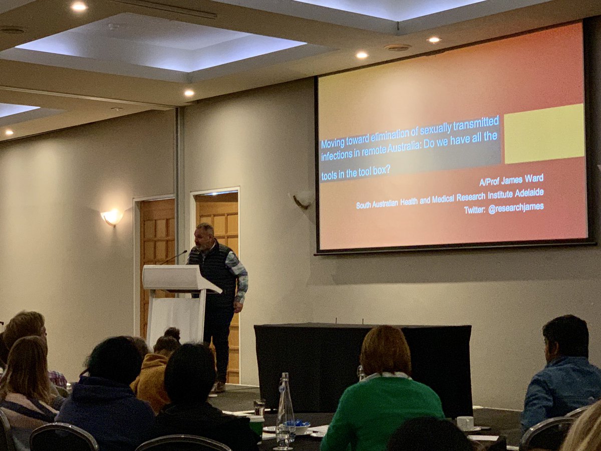 NatashaMaginnis's tweet photo. Prof. James Ward @researchjames discussing his research and passion to eradicate STI’s, particularly among Aboriginal and Torres Strait Islanders in remote Australia. #WCVIDretreat #translatingresearch @WCVID @telethonkids https://t.co/4bTt2PqR4U