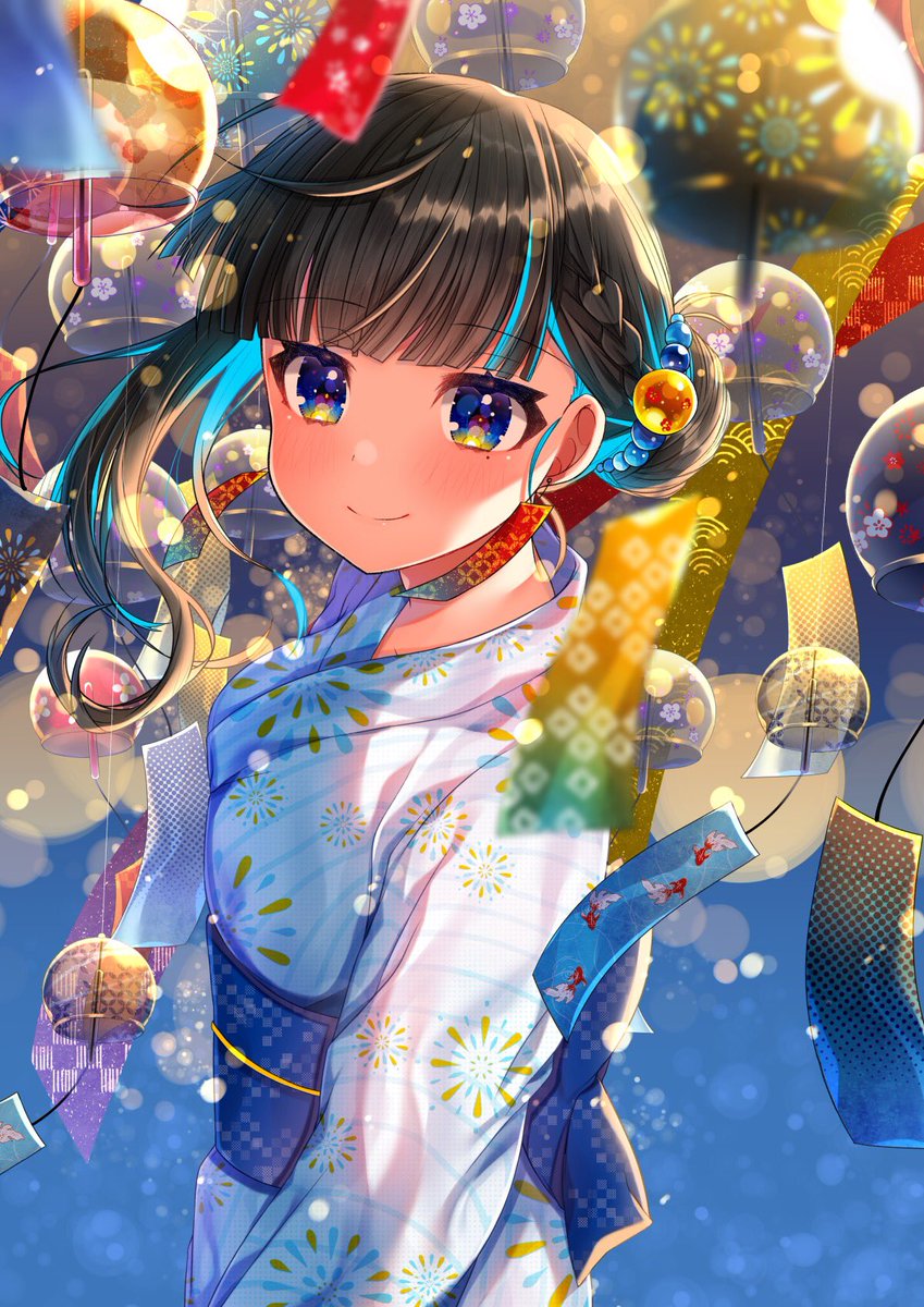 「【創作絵】風鈴?✨ 」|あきらんぬ🐮🐋のイラスト