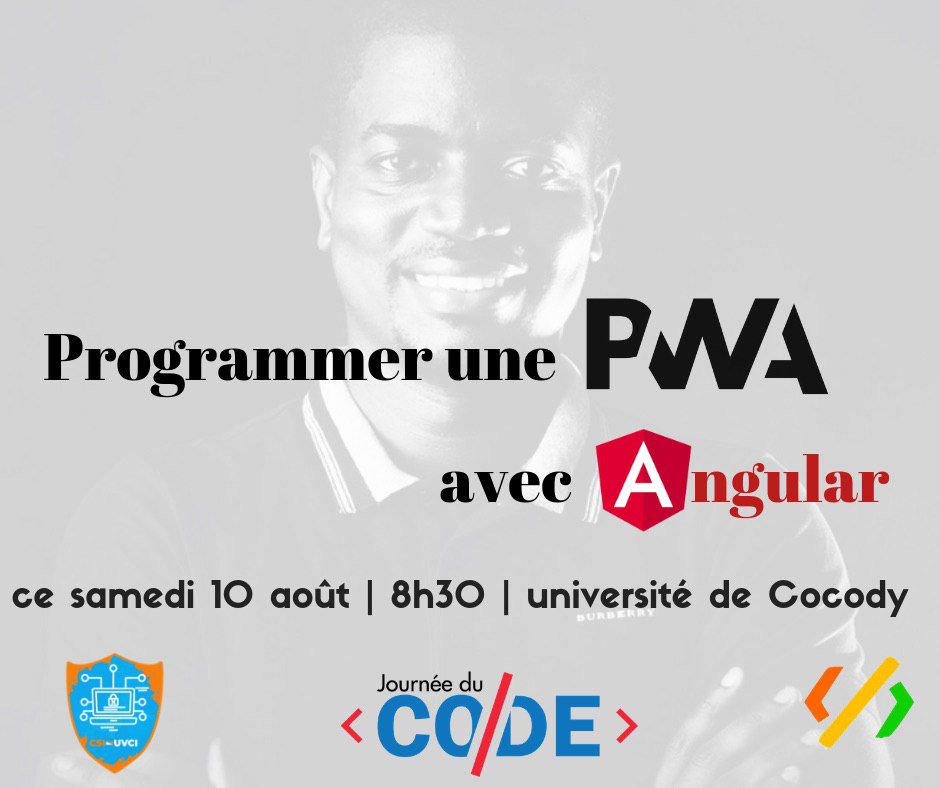 journeeducode's tweet photo. #PWA with #Angular_X by @regisbamba https://t.co/8uCOEMj26C