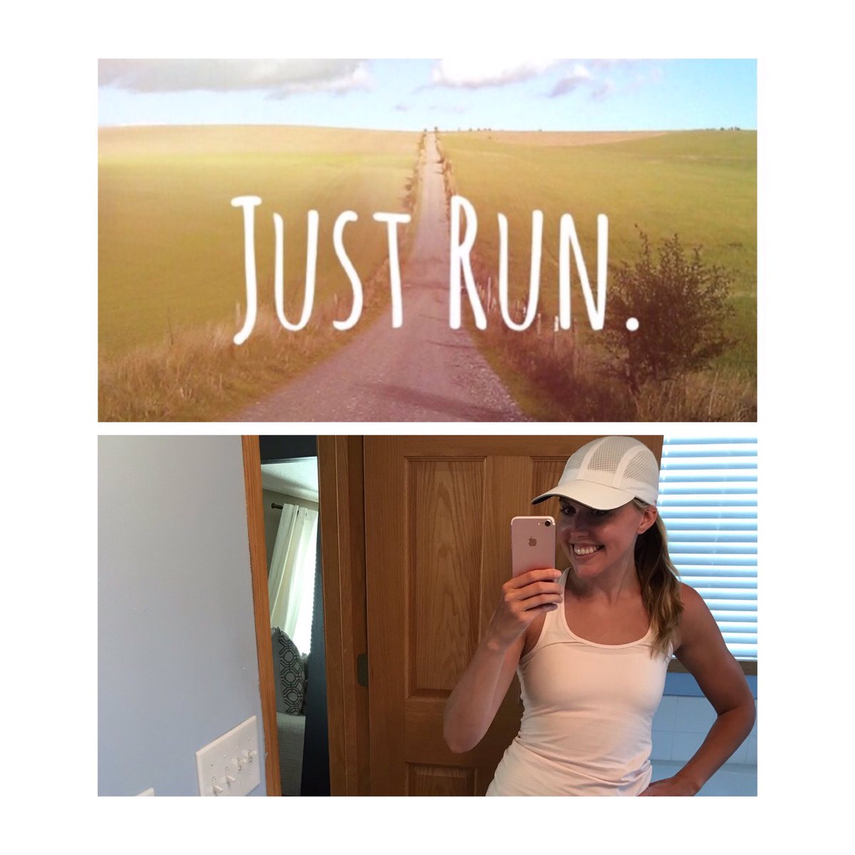 I ran. It sucked. The end. 😂 Crap on a cracker, I am so out of shape. Three miles felt like 13 today. 🙈 The good news? I'm pretty sure things can only go up from here! 💛💛 #runchat #running #gettingbackontrack #onefootinfrontoftheother