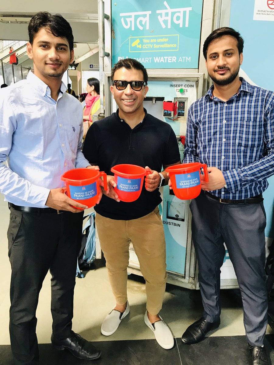 heysachin9's tweet photo. CAs Ashish &amp; Nitin have been saving costs. Today they took a pledge to save water as well #PaaniYaadDilaDenge #MugTwitter @RedFMIndia https://t.co/vbpVA5jtv5