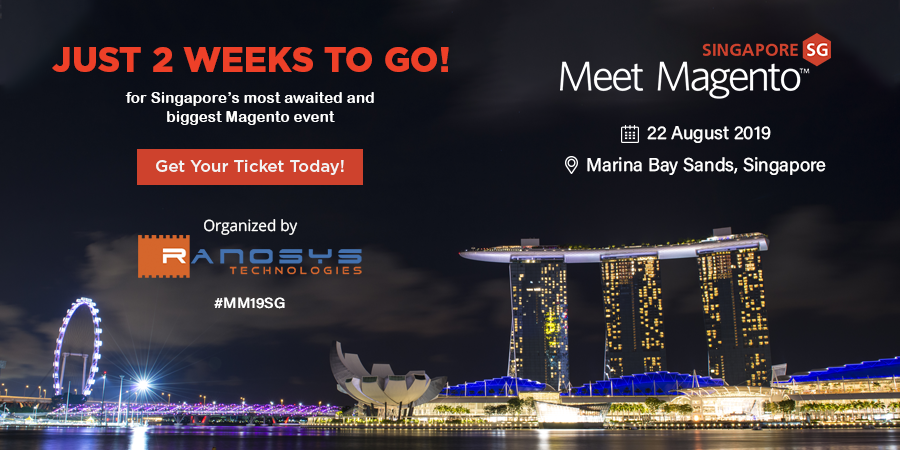 MeetMagentoSG's tweet photo. Just 2 weeks to go for Singapore's biggest Magento event - @MeetMagentoSG 2019!
Grab your tickets soon: https://t.co/nlD3QpFh7P
#MM19SG #Magento #eCommerce #Adobe #Singapore #StandardTicket https://t.co/vQCO8E4XTV