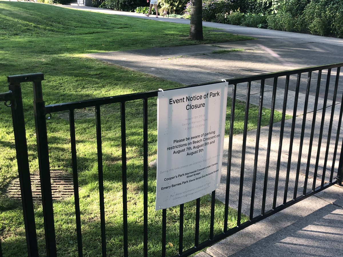 unspunpodcast's tweet photo. Psst! No one tell @jodyvance the swings have been taken down at #GeorgeWainbourn park in #yaletown. She’s got a good track record of getting that stuff fixed..unless it’s NOT the location of tomorrow’s #dinerenblancvancouver that is, in which case #goforit #deb #deb2019 #debyvr https://t.co/0aE52MnJWL