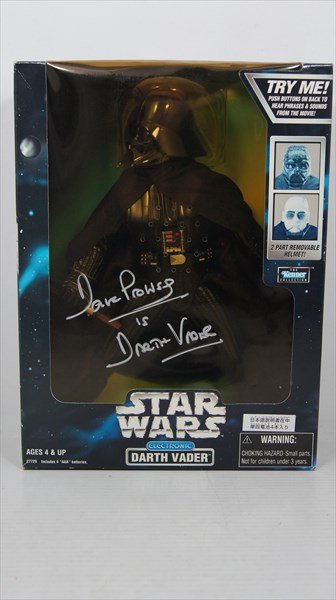 ダースベイダー・フィギュア／STAR WARS／俳優直筆サイン入り David