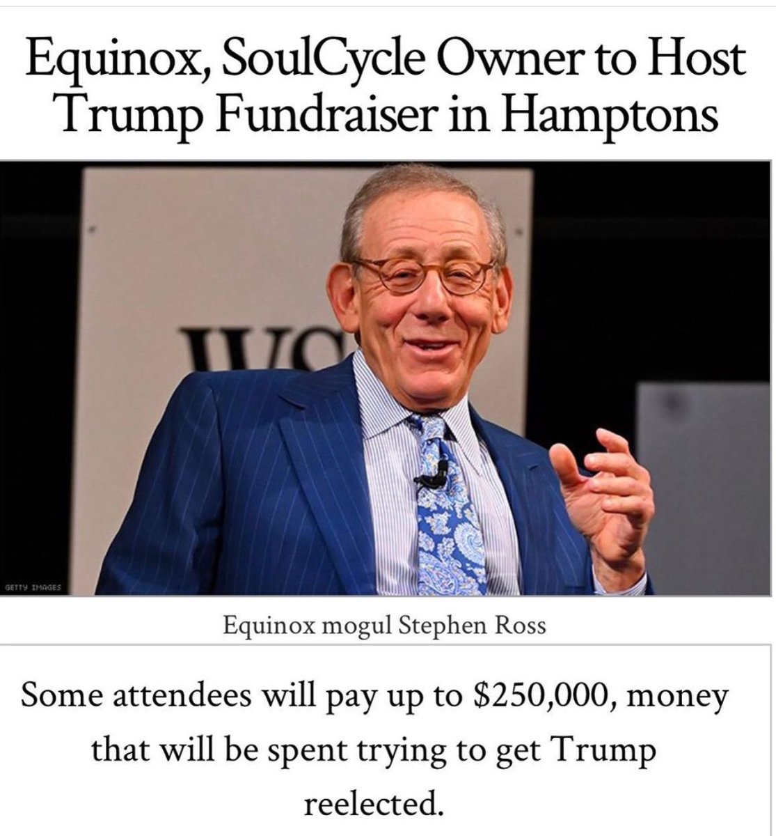 musicdlite's tweet photo. No more #Soulcyle #Equinox He also owns #Milkbar #Mofuku #Boycottsoulcycle #2020Elections #Vote #Change https://t.co/tMM89B8foI