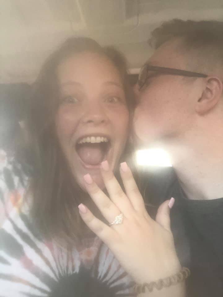 lizruesink's tweet photo. my bestfriend is engaged and i could not be happier😍💍 congratulations emily and josh i love u both so much and i cant wait to celebrate this amazing new beginning with u guys❤️ https://t.co/VUnOoyT3tI