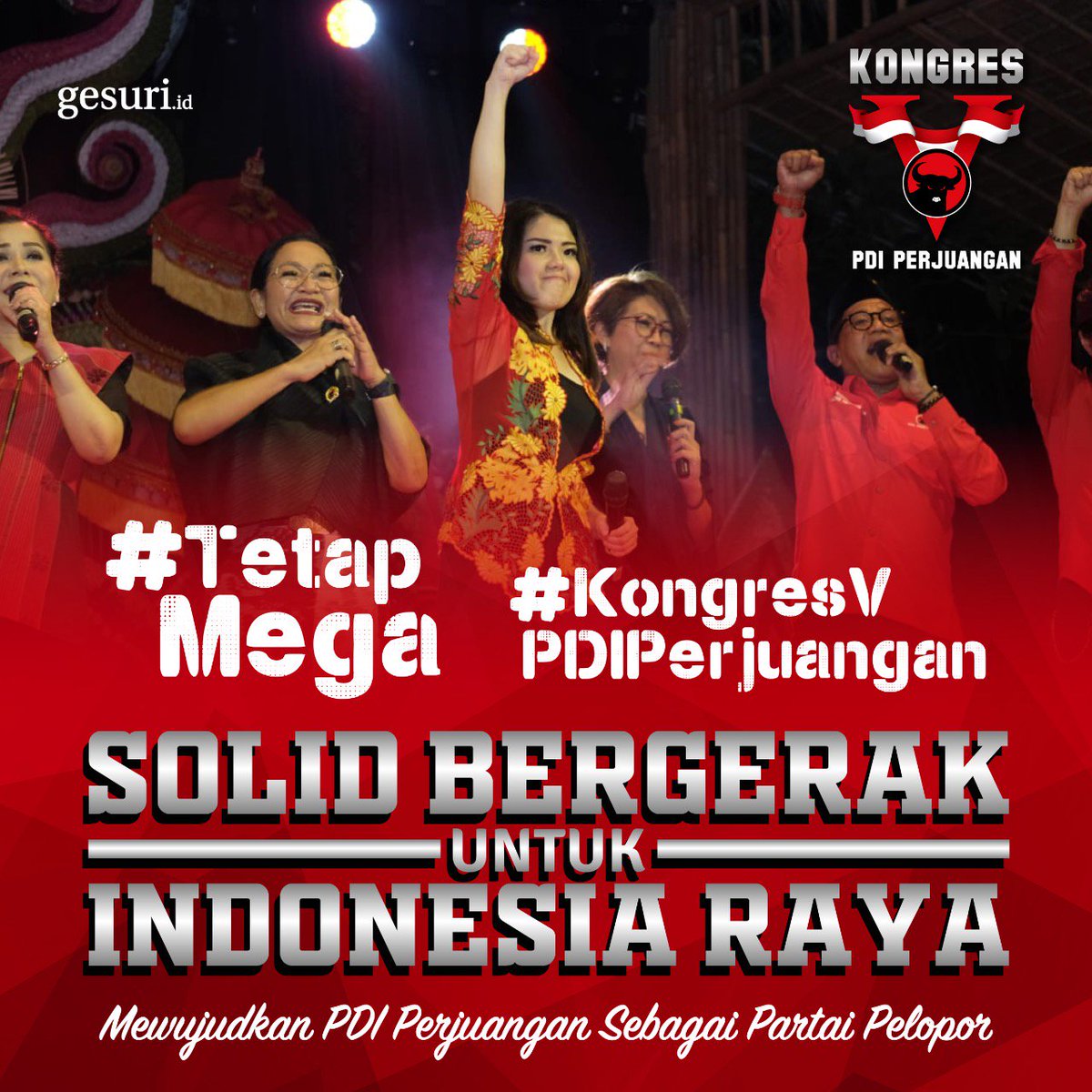 BadhotR's tweet photo. #SekaliMegaTetapMega #kongresvpdiperjuangan #PDIPerjuangan #TetapMega #TetapBanteng https://t.co/IOFHAoBxoL