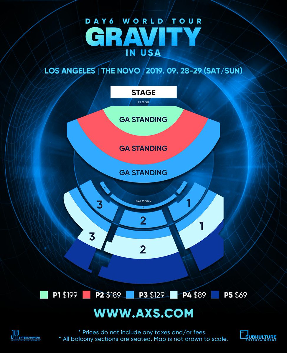 Novo Los Angeles Seating Chart