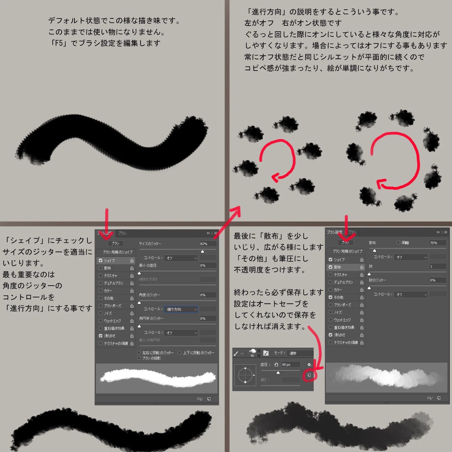 この世の全ての背景描きに伝われ！禁断のはPhotoshopブラシ…自然物ブラシ！！！
