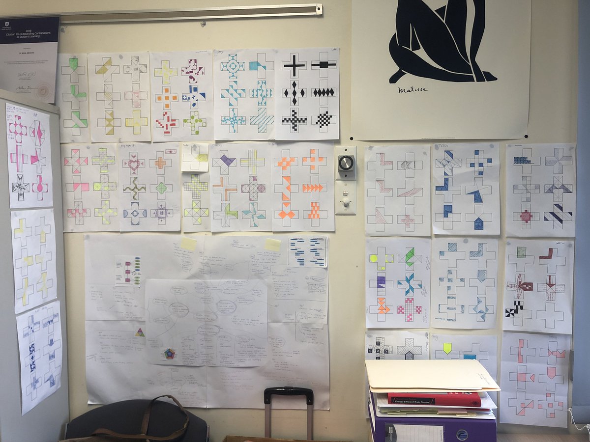 nomad_penguin's tweet photo. Added a few more to the #QuarterTheCross corner in my office. Thanks #math1070 peeps. https://t.co/CFYMR4cERN