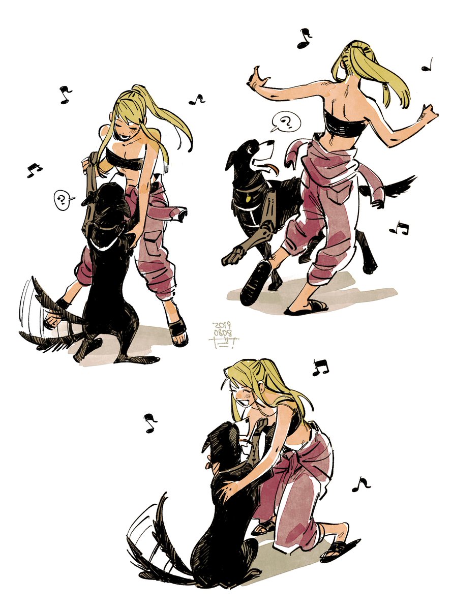 踊るウィンリィとデン