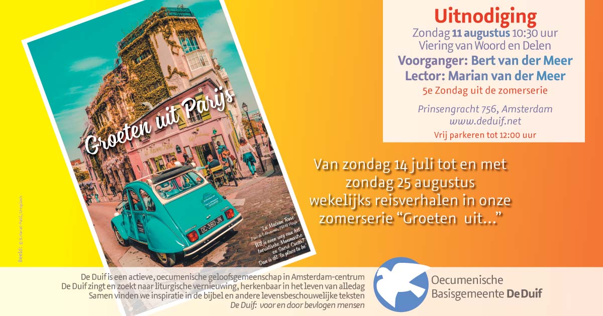 deduif's tweet photo. Place du Tertre, Notre Dame, Het Parfum, Ratatouille. Zien wat je gelooft of geloven wat je ziet? Bert vertelt en zingt van een al duizend jaar belangrijke stad van Europa.

Je bent, zoals iedere zondag, van harte welkom! https://t.co/ueF2RXAl00