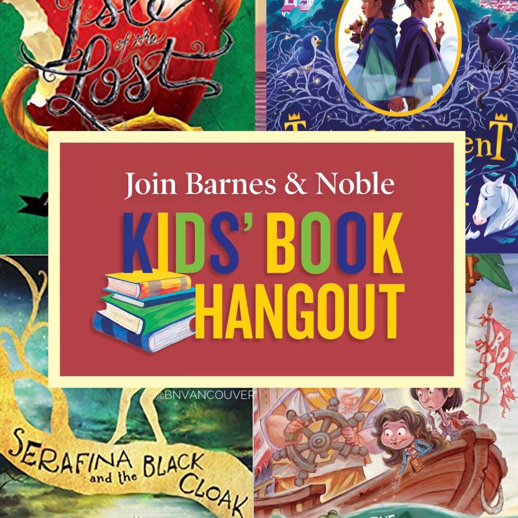 This Sat, 8/10 at 2pm, join us for #BNBookHangout! Kids ages 8-12 can discover their next fav 📖, enjoy games, activities, & giveaways. Plus, receive a coupon for a $1 Blondie Bar in the #BNCafé! #bnkidsbookhangout #kidslovebooks #bookhangout #bnvancouver @MelissadelaCruz