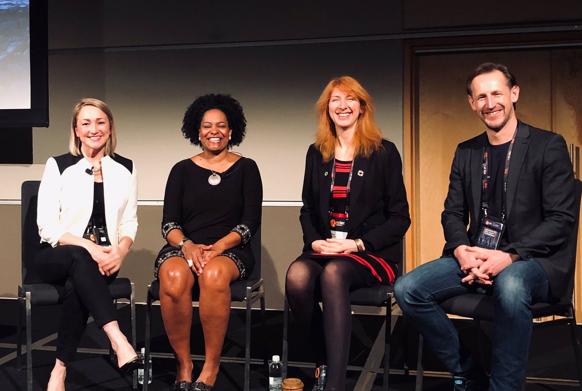DawnKobanHewitt's tweet photo. Sharing their leadership journeys, vulnerabilities, and kernels of wisdom - this League lunch panel #NZIEC2019 was nothing but brilliant. Thank you. Kia Ora. #TheGLLeague #LinkUpWithTheLeague @TheGLLeague @AilsaLamont @AinslieMoore @katiesleeman https://t.co/RAH2n3OEU0