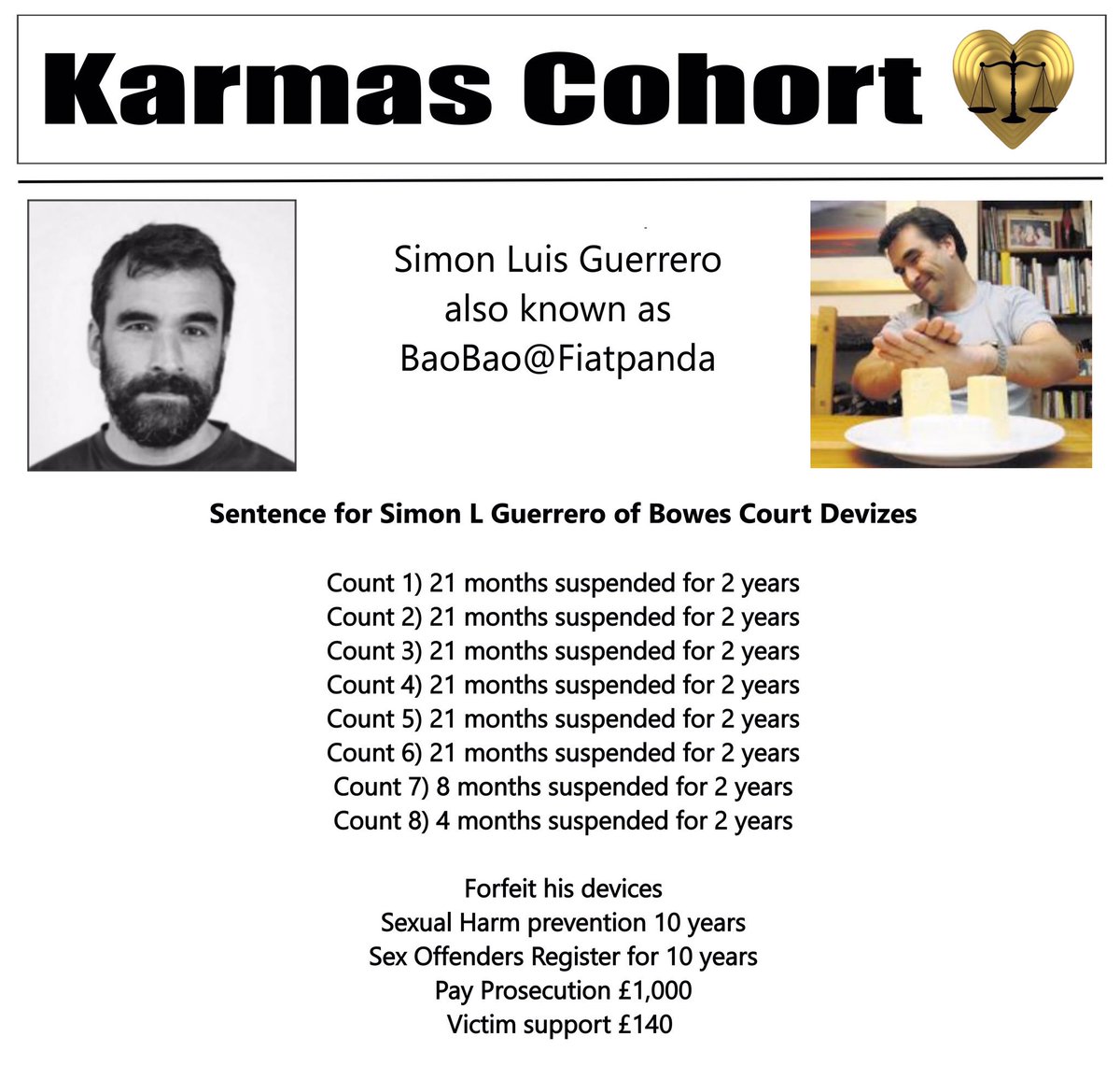 fatherscontact's tweet photo. It’s been 14 years since my alienated daughter was in my arms calling me Daddy. I was reminded tonight of the part played by the now convicted paedophile #SimonLGuerrero with her #PAAbusing mother in forcing her into changing her mind about seeing me & her brothers! #ChildAbusers https://t.co/4HCCO8kgne