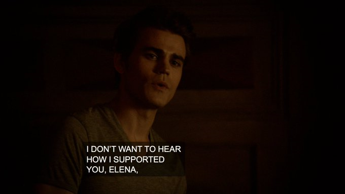 he didn't have a single reason to be THIS upset after finding out that elena was with damon when he had NO MEMORY of them or his relationship with elena. like what are you whining about??? you don't even remember anything afgshdjkh