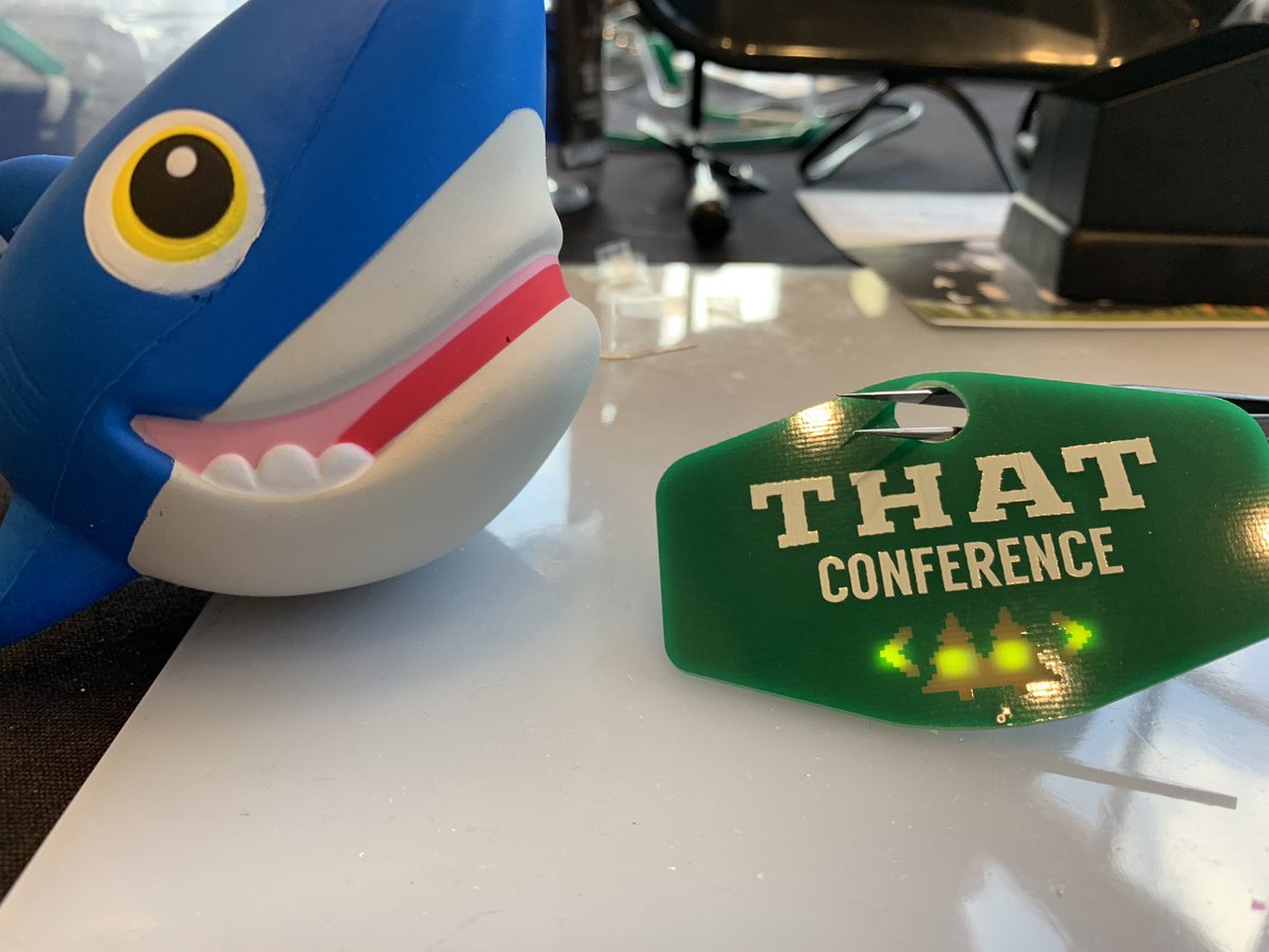 brianleemcqueen's tweet photo. I’m at @ThatConference with Sammy from @digitalocean. He helped me with my soldering project during a break #SammyDoesThat19 https://t.co/TCDTP2UoVV
