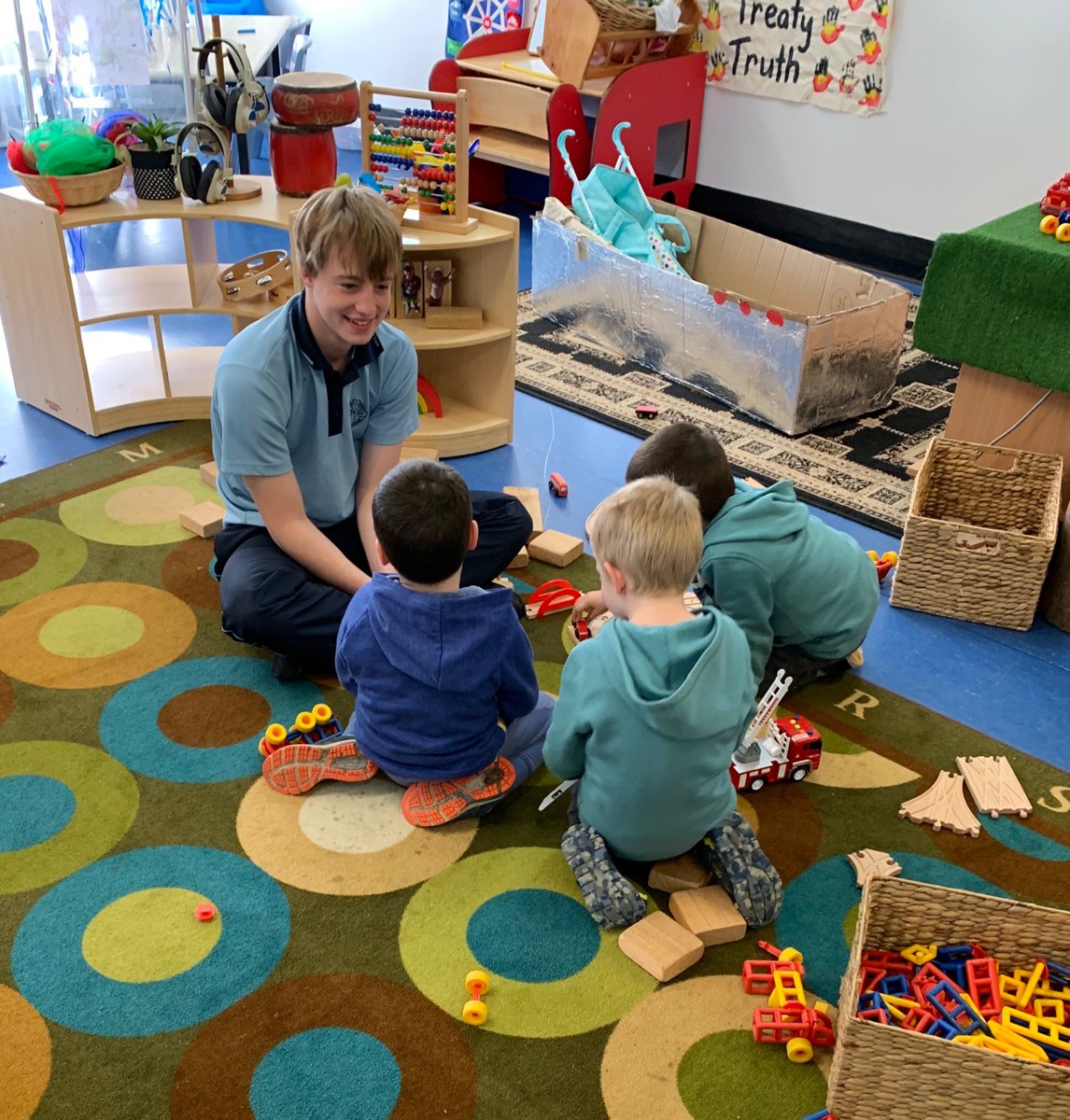 MaterDeiWagga's tweet photo. Year 11 Exploring Early Childhood students Josh and Steph having a great time at Lake Albert Community Kids.
#earlychildhood #communitykids https://t.co/sGIYIOp3Fc