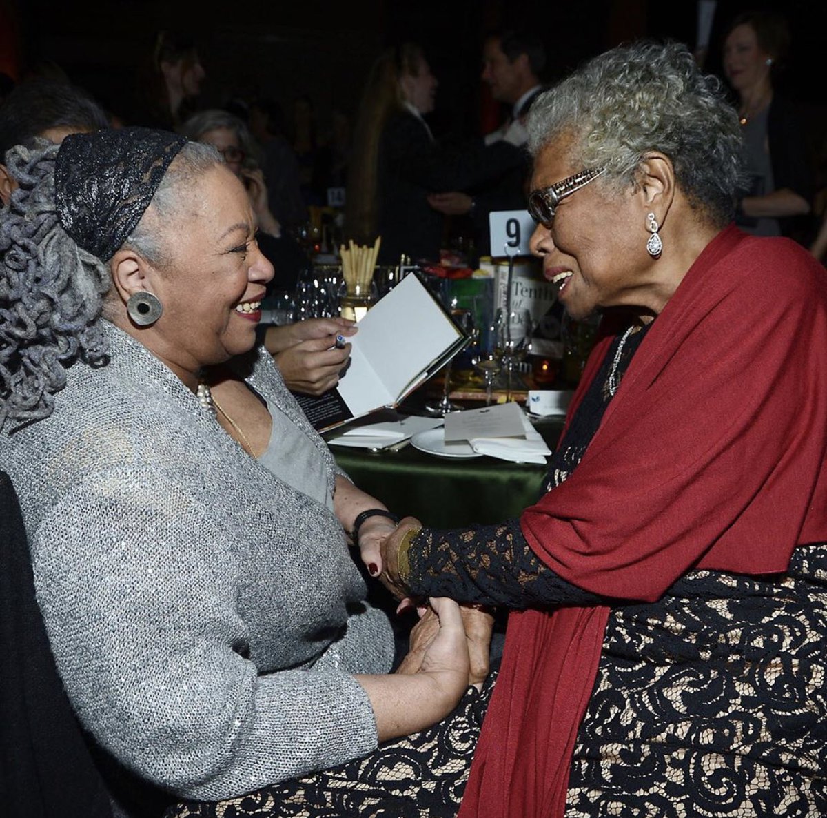 MzAmbitious's tweet photo. My heart is full knowing that they’ll see each on the other side. They speak a language that only literary goddesses know! #BlackLove #BlackWomanBond #LiteraryGoddesses #MayaTaughtMe #ToniTaughtMe https://t.co/90BT4qHaZx