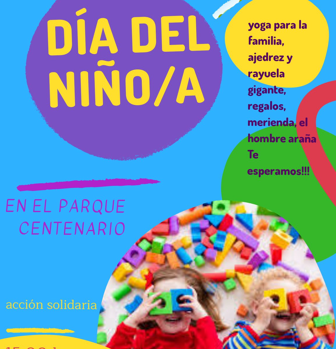 NRehenes's tweet photo. 🌈 Acción solidaria !!! Desde Espacio de Movimiento https://t.co/iYDRuNBecN    #NoMasHijosRehenes #NoMasNietosRehenes Te invitamos a participar en este día del niño/a el domingo 18 de agosto a las 15:00 hs en el 🌈Parque Centenario! 🌈Con Yoga para la familia, 🌈juegos,🌈 https://t.co/UxG2wxrJqq