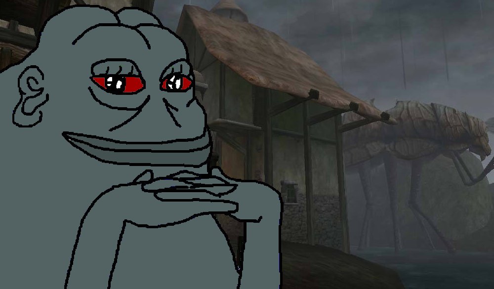 Dunmer Groyper: Ready to drive the mongrel dogs of the Empire from Morrowind.