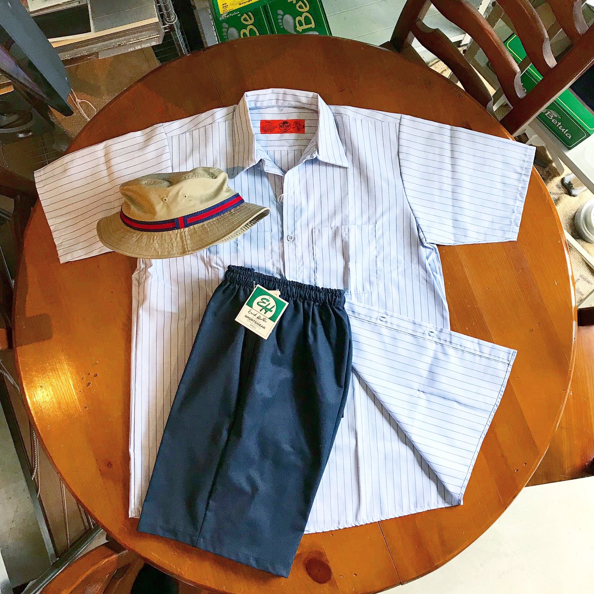 azumashoutenkyo's tweet photo. ストライプシャツいかがでしょう
.
REDKAP.
ストライプワークシャツ
¥3,700+税
.
Erick Hunter.
ショーツ
MADE IN USA.
¥3,800+税
.
DPC (DORFMAN PACIFIC CO).
WEATHER MAN HAT.
¥3,700+税
#東商店 #山科 #山科洋服 #京都 #kyoto #セレクトショップ #fashion
#redkap
#erickhunter
#dorfmanpacific https://t.co/tcFdUlU25K