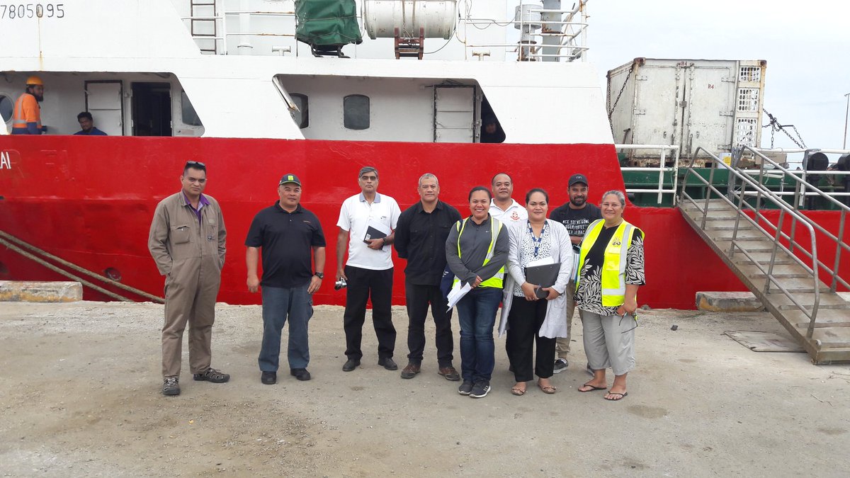 OTabureka's tweet photo. Internal Auditors training and ship inspection training conducted this week by SPC and MNZ under the PIDSS programme, funded by Government of New Zealand through NZ MFAT, attended by domestic ship operators, staff from Marine and Ports Division, and Maritime Institute in Tonga. https://t.co/YzTYsYeaRk