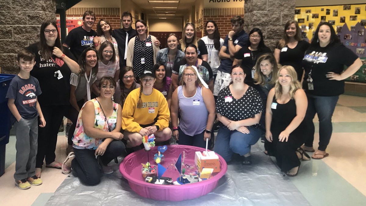 KM_Principal's tweet photo. Inspired to work with a dynamic crew @stevens_eagles! Amazing start to a new year filled with creativity, dedication to growth, and transforming what school should be. @COJasonGlass @ELeducation @JeffcoSchoolsCo #CultivatingLeaders #StevensCrew #TransformTheTask #collaboration https://t.co/Dly1hfJFjw