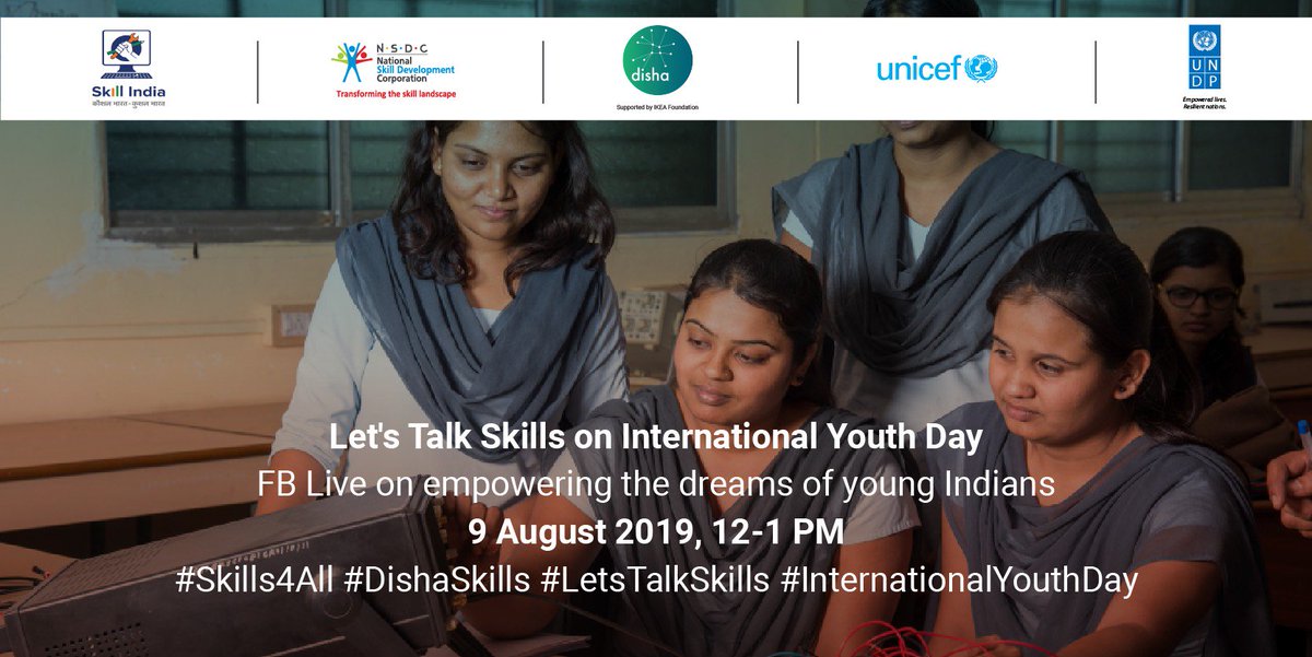 Estimates say the Indian labour market will have 104.62 million fresh entrants by 2022! How can we ensure that youth joining the workforce get the right education &amp; skills to fulfill their dreams? #DishaSkills #Skills4All #LetsTalkSkills #IYD2019 #IYD <a href="/UNDPasiapac/">UNDP in Asia and the Pacific</a>