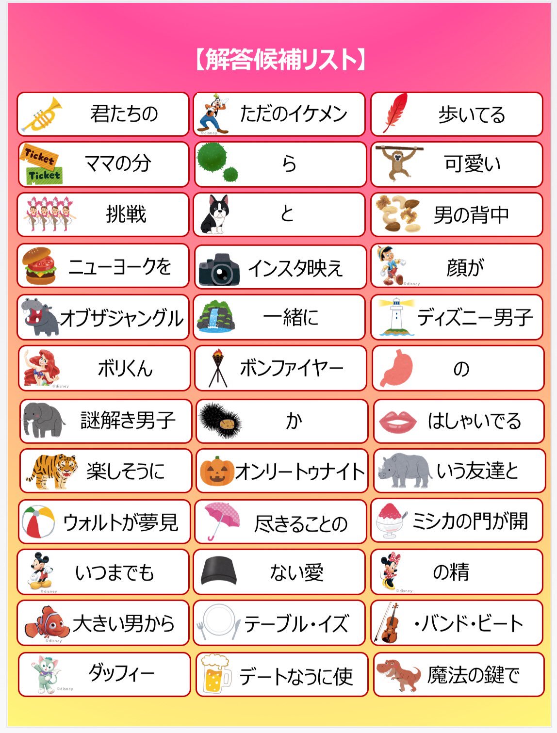 ディズニー謎解き Twitter