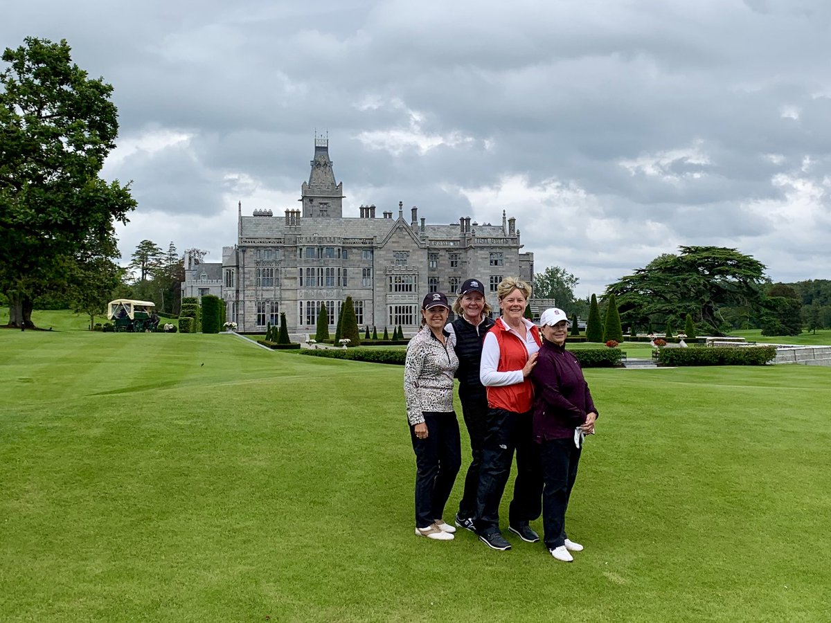 ccrvtasue's tweet photo. Happy #Play9Day 2019 from the Women’s Stanford 9-Hole ⛳️ Section #SUGolfCourse 8 of us just wrapped a fantastic golf trip in IRELAND 🇮🇪🏌🏻‍♀️🏌🏻‍♀️🏌🏻‍♀️🏌🏻‍♀️🏌🏻‍♀️🏌🏻‍♀️🏌🏻‍♀️🏌🏻‍♀️🍀🇺🇸 #TheAdareManor @garmanygolf https://t.co/ph1UkEvdP9